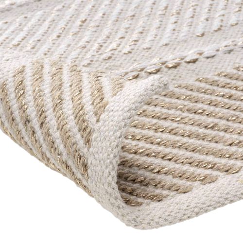 Tapis Grosses Rayures Silves 60x90 Naturel