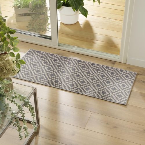 Tapis Multi-usage Tissé "losibi" 50x120cm Gris