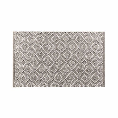 Tapis Rectangle Tissé - 50x80 Cm - Blanc