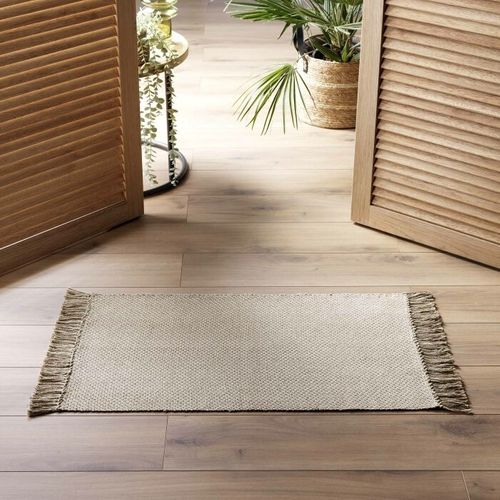 Tapis Rectangle " - Effet Naturel" - 50x80 Cm - Marron Clair