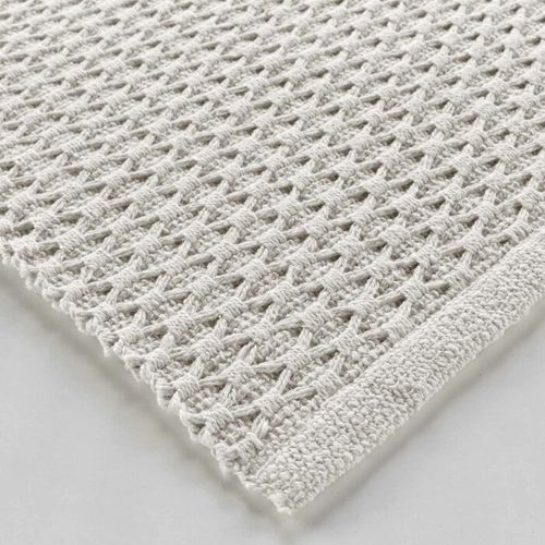 Tapis Déco En Coton Tissé - 50x80 Cm - Naturel