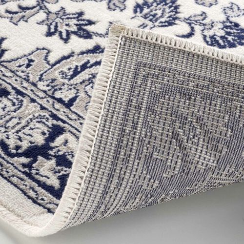 Tapis Déco "cherine" 68x110cm Bleu