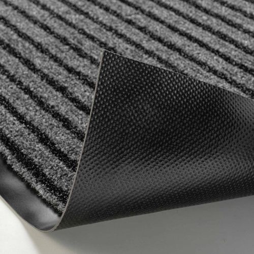 Tapis D'entrée Anti-poussière "toscan" 40x60cm Noir et Gris