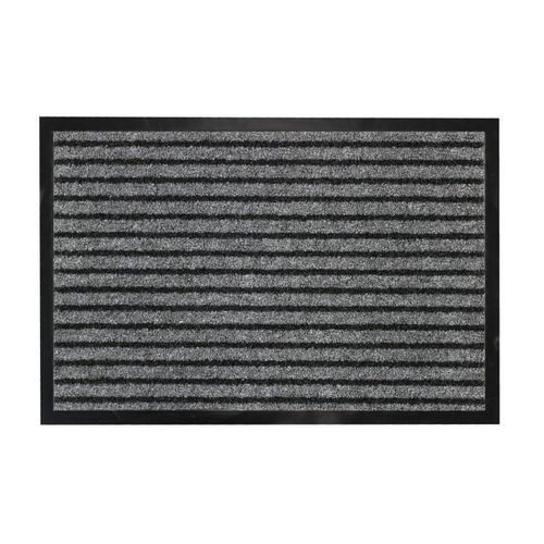 Tapis D'entrée Anti-poussière "toscan" 40x60cm Noir et Gris