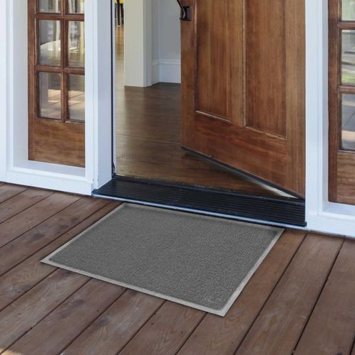 Tapis D'entrée Spaghetti "yoni" 45x75cm Gris