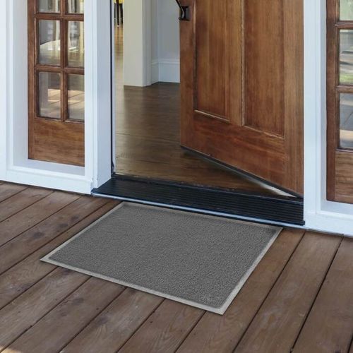 Tapis D'entrée Spaghetti "yoni" 45x75cm Gris
