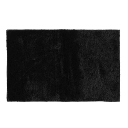 Tapis Imitation Fourrure "feline" 60x90cm Noir