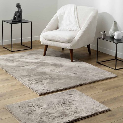 Tapis Imitation Fourrure "feline" 120x170cm Taupe