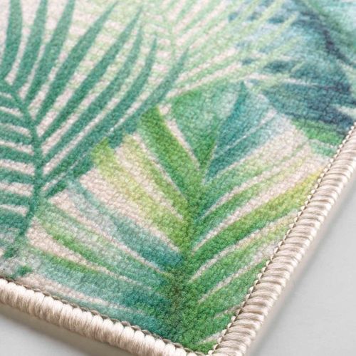 Tapis Déco Imprimé "native" 50x120cm Vert