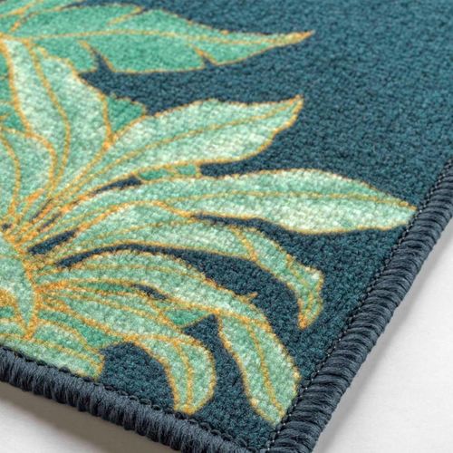 Tapis Déco Imprimé "vayana" 50x120cm Vert