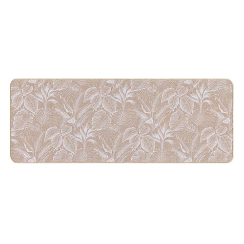 Tapis Déco Imprimé "stylis" 45x120cm Naturel et Blanc