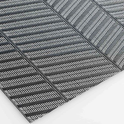 Set De Table "lizia" 30x45cm Noir et Blanc