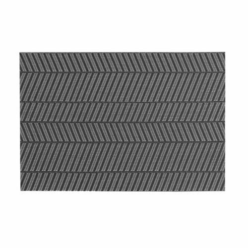 Set De Table "lizia" 30x45cm Noir et Blanc