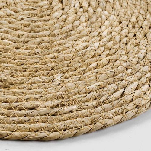 Set De Table Rond "paille De Jonc" 38cm Naturel