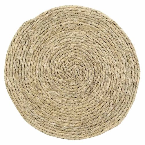 Set De Table Rond "paille De Jonc" 38cm Naturel