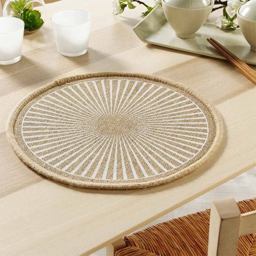 Set De Table En Jute "soleimio" 38cm Naturel