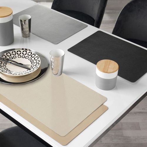 Set De Table Design "bergame" 30x43cm Crème