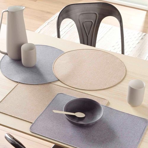 Set De Table Tissé "edward" 30x45cm Gris