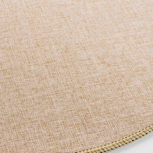 Set De Table Rond Tissé "edward" 38cm Taupe