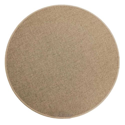 Set De Table Rond Tissé "edward" 38cm Taupe