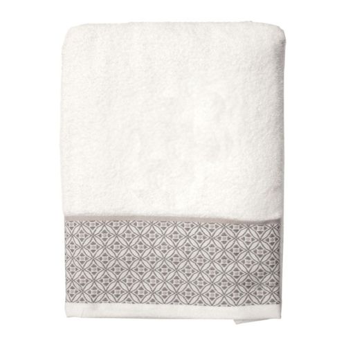 Serviette De Toilette Jacquard "belina" 50x90cm Blanc