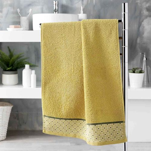 Serviette De Toilette Jacquard "belina" 50x90cm Miel