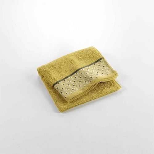 Serviette De Toilette Jacquard "belina" 50x90cm Miel