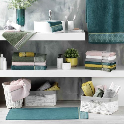 Serviette De Toilette Jacquard "belina" 50x90cm Miel