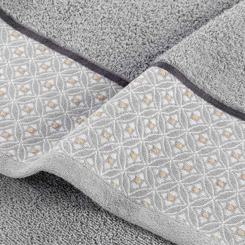 Drap De Douche Jacquard "belina" 70x130cm Gris