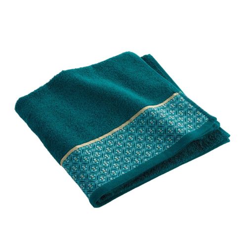 Drap De Douche Jacquard "belina" 70x130cm Bleu