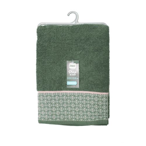 Drap De Bain Jacquard "belina" 90x150cm Kaki