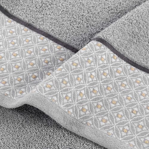 Drap De Bain Jacquard "belina" 90x150cm Gris