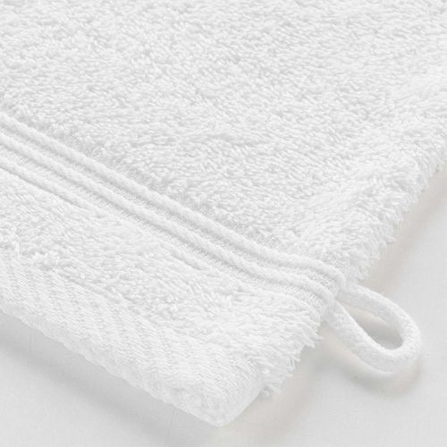Lot De 2 Gants De Toilette "tendresse" 15x21cm Blanc