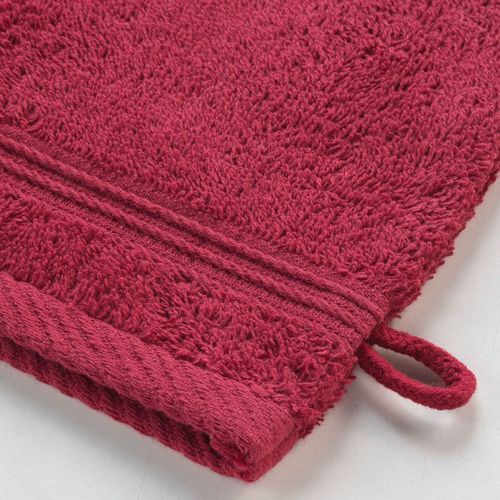 Lot De 2 Gants De Toilette "tendresse" 15x21cm Rubis