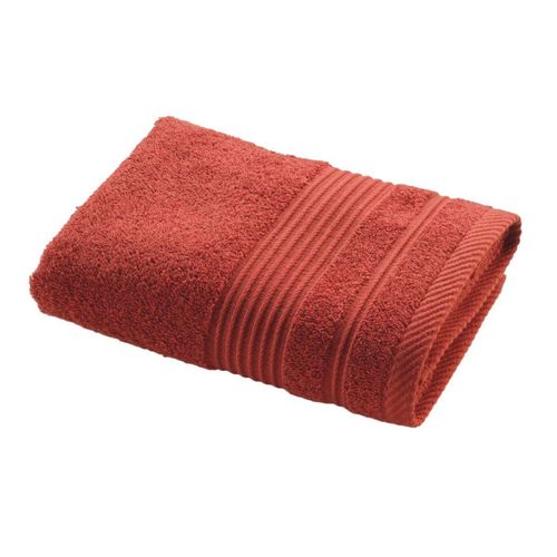 Serviette De Toilette "tendresse" 50x90cm Terracotta