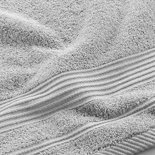 Serviette De Toilette "tendresse" 50x90cm Gris Perle