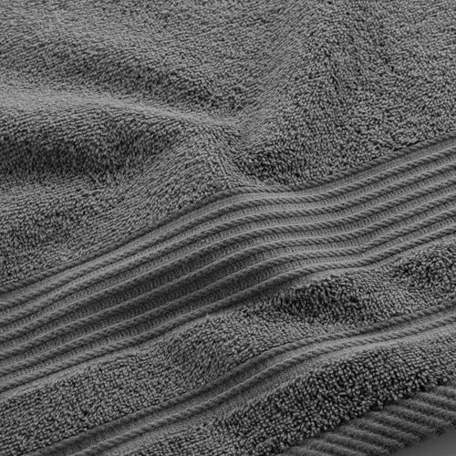 Serviette De Toilette "tendresse" 50x90cm Anthracite