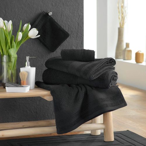 Drap De Douche "tendresse" 70x130cm Noir