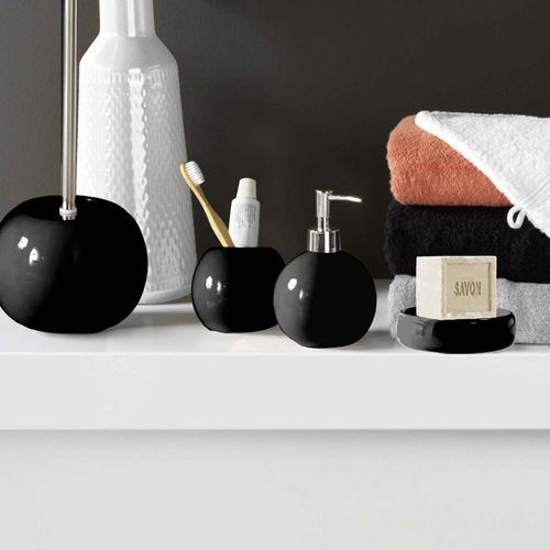 Brosse Wc Design "bullea" 37cm Noir