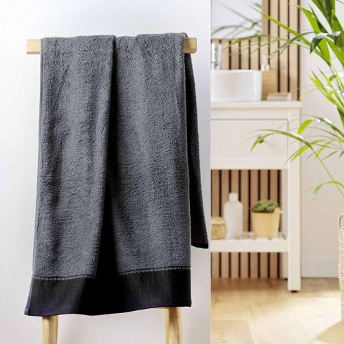 Drap De Bain "majesty" 90x150cm Anthracite