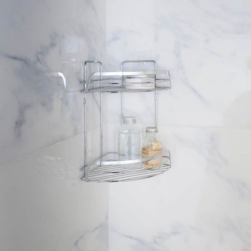 Serviteur De Douche Angle "filaire Premium" 34cm Chrome