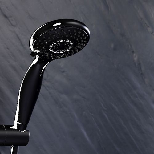 Ensemble De Douche 3 Fonctions "hydro" 22cm Noir