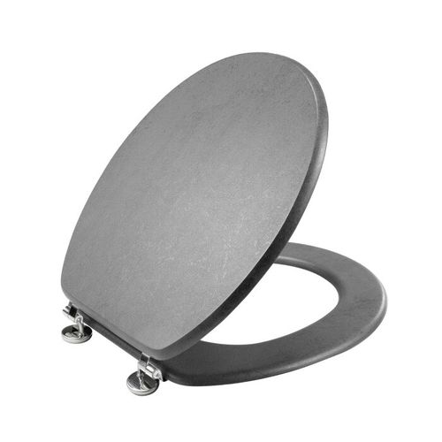 Abattant Wc - Effet Béton - 46x37 Cm - Gris