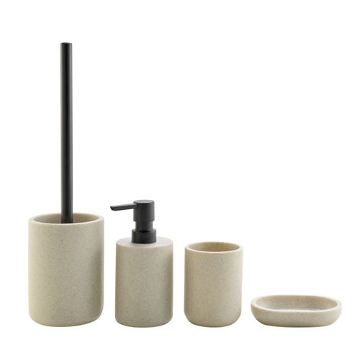 Gobelet Brosse à Dents "granite" 10cm Sable