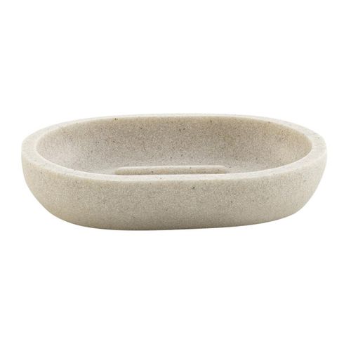 Porte Savon Design "granite" 12cm Sable