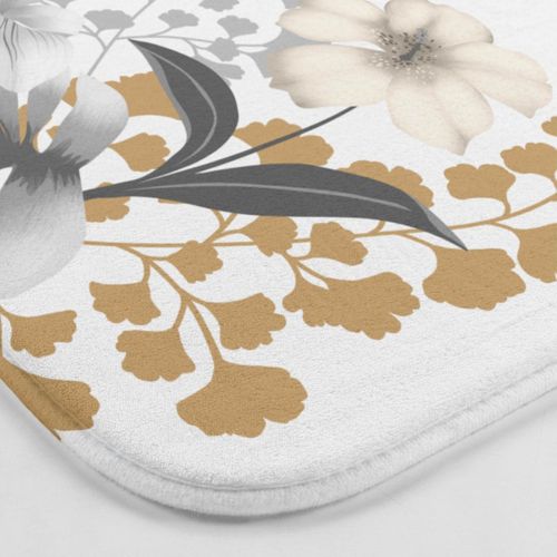 Tapis Contour Wc "kelly" 45x45cm Blanc