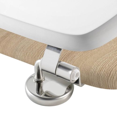 Abattant Wc Déco "havane" 46cm Blanc