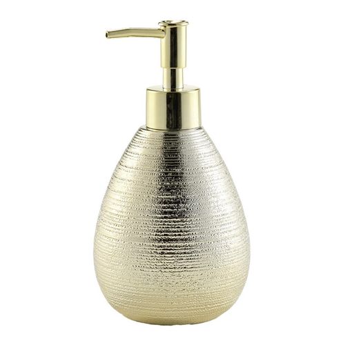 Distributeur De Savon Déco "trésor" 17cm Doré