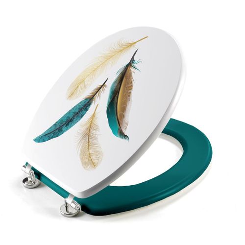 Abattant Wc Déco "plumiss" 46cm Multicolore