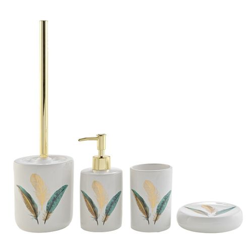 Brosse Wc Déco "plumiss" 40cm Multicolore